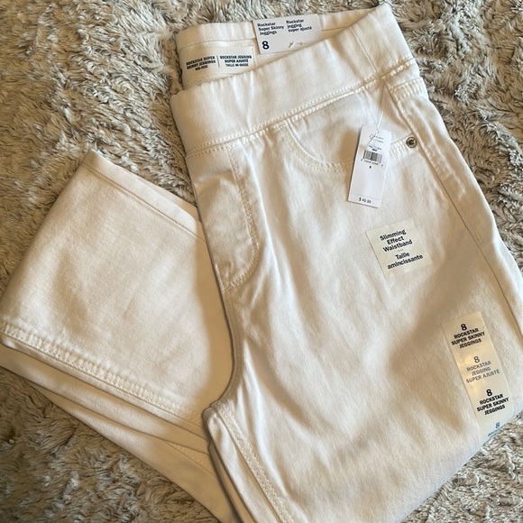 Rockstar Super Skinny Jeggings Mid-Rise Slimming Effect Waistband NWT - Picture 3 of 8